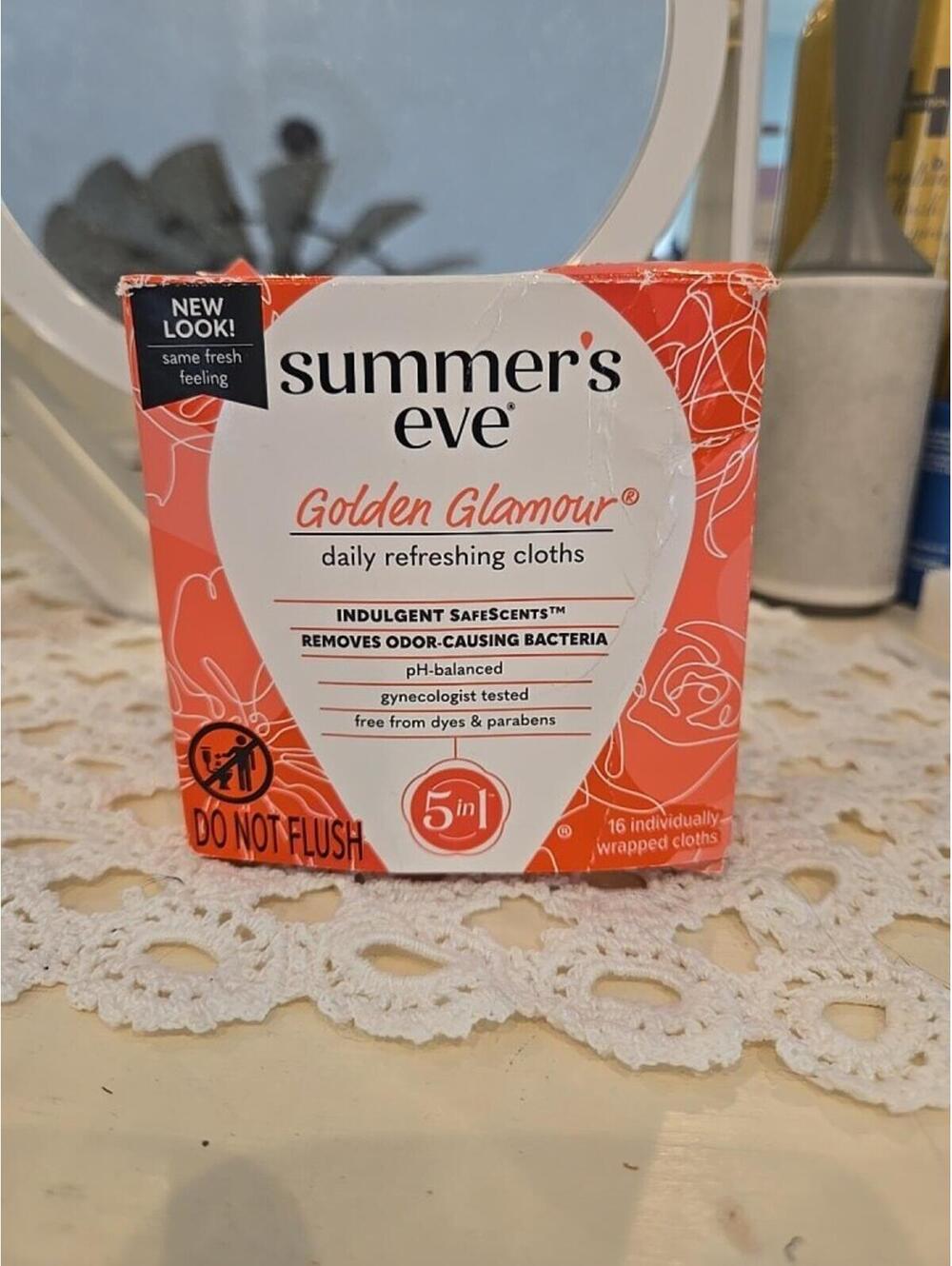 Summer's Eve - Golden Glamour Daily Refreshing Cloths New Nib